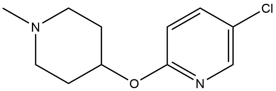 5-Chloro-2-[(1-methyl-4-piperidinyl)oxy]pyridine Structure