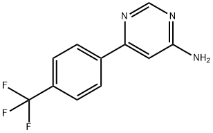 4-Pyrimidinamine, 6-[4-(trifluoromethyl)phenyl]- Structure