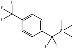 1-[Difluoro(trimethylsilyl)methyl]-4-(trifluoromethyl)benzene Structure