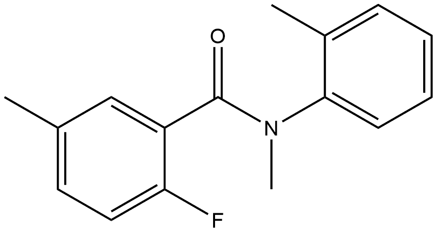 2-Fluoro-N,5-dimethyl-N-(2-methylphenyl)benzamide Structure