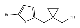 Cyclopropanemethanol, 1-[(5-bromo-2-thienyl)methyl]- Structure