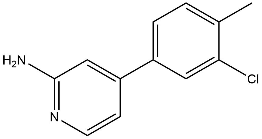 2-Pyridinamine, 4-(3-chloro-4-methylphenyl)- Structure