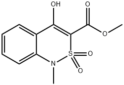 1H-2,1-Benzothiazine-3-carboxylic acid, 4-hydroxy-1-methyl-, methyl ester, 2,2-dioxide Structure