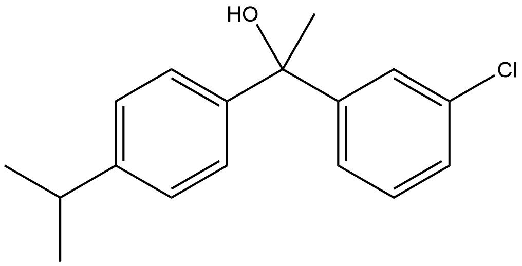 3-Chloro-α-methyl-α-[4-(1-methylethyl)phenyl]benzenemethanol Structure