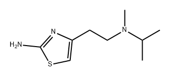 4-Thiazoleethanamine, 2-amino-N-methyl-N-(1-methylethyl)- 구조식 이미지