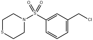 Thiomorpholine, 4-[[3-(chloromethyl)phenyl]sulfonyl]- 구조식 이미지