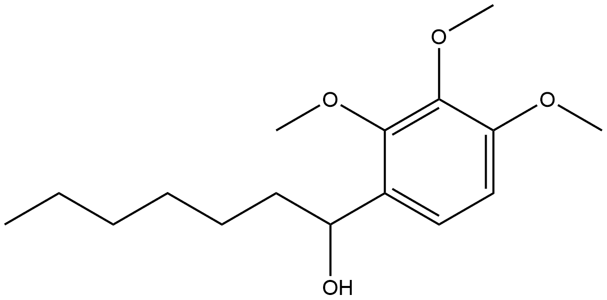 α-Hexyl-2,3,4-trimethoxybenzenemethanol Structure