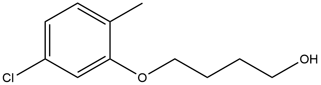 4-(5-Chloro-2-methylphenoxy)-1-butanol Structure