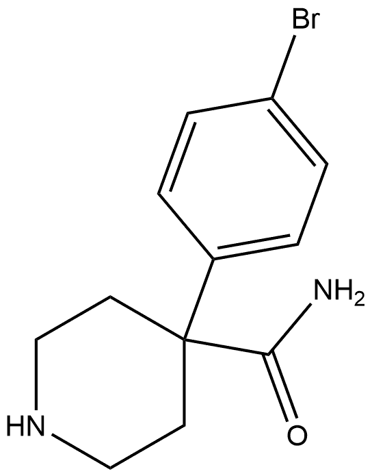 4-(4-Bromophenyl)-4-piperidinecarboxamide Structure