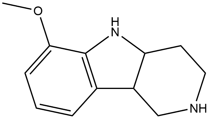 6-methoxy-2,3,4,4a,5,9b-hexahydro-1H-pyrido[4,3-b]indole Structure