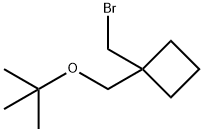 Cyclobutane, 1-(bromomethyl)-1-[(1,1-dimethylethoxy)methyl]- Structure