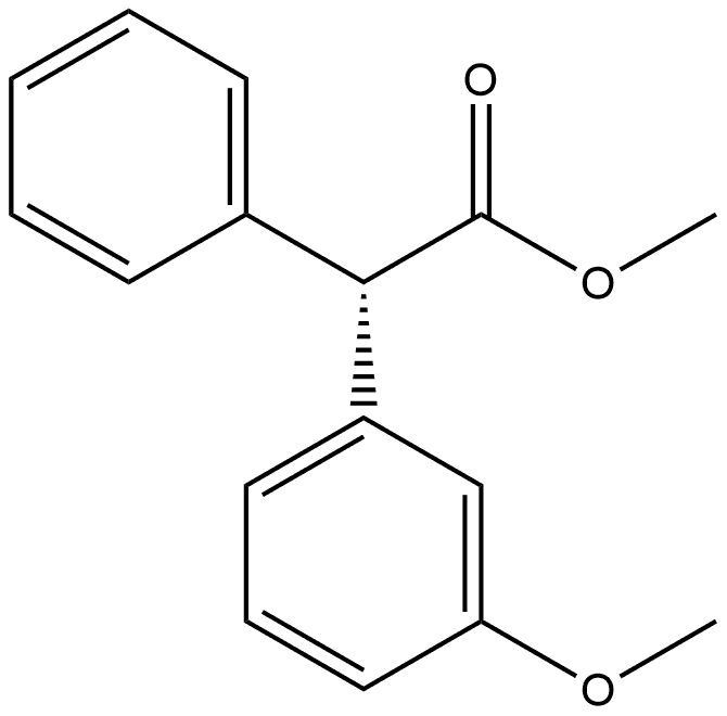 methyl (S)-2-(3-methoxyphenyl)-2-phenylacetate Structure