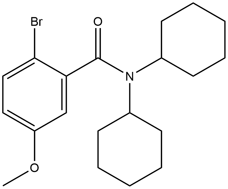 2-Bromo-N,N-dicyclohexyl-5-methoxybenzamide Structure