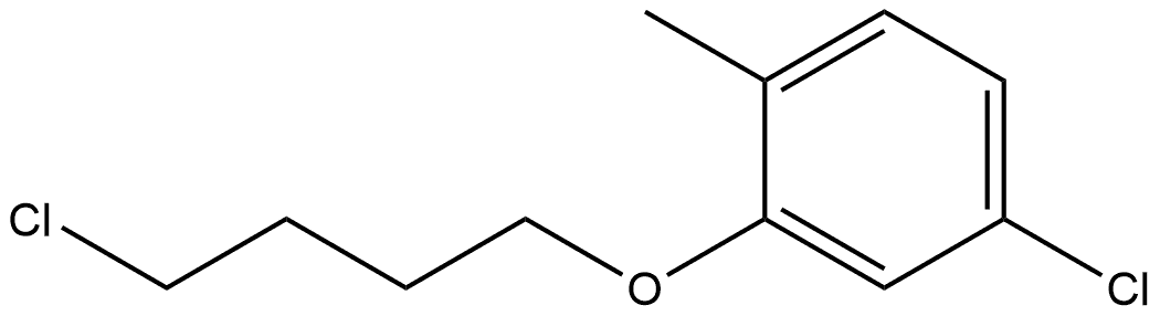 4-Chloro-2-(4-chlorobutoxy)-1-methylbenzene Structure