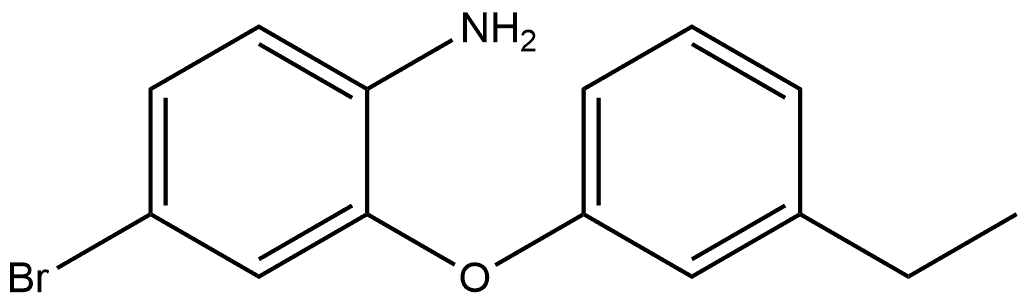 4-Bromo-2-(3-ethylphenoxy)benzenamine Structure