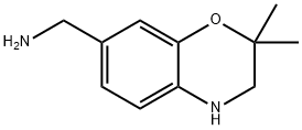 3,4-Dihydro-2,2-dimethyl-2H-1,4-benzoxazine-7-methanamine Structure