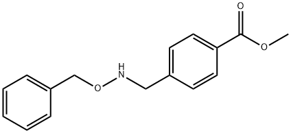 Benzoic acid, 4-[[(phenylmethoxy)amino]methyl]-, methyl ester Structure