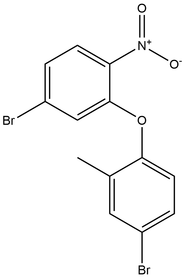 4-bromo-2-(4-bromo-2-methylphenoxy)-1-nitrobenzene Structure