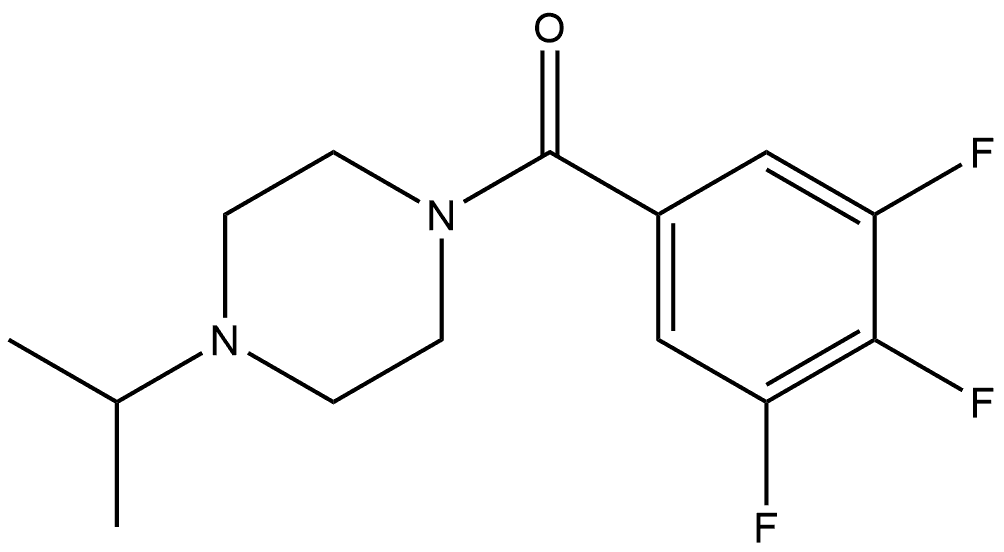 4-(1-Methylethyl)-1-piperazinyl](3,4,5-trifluorophenyl)methanone Structure