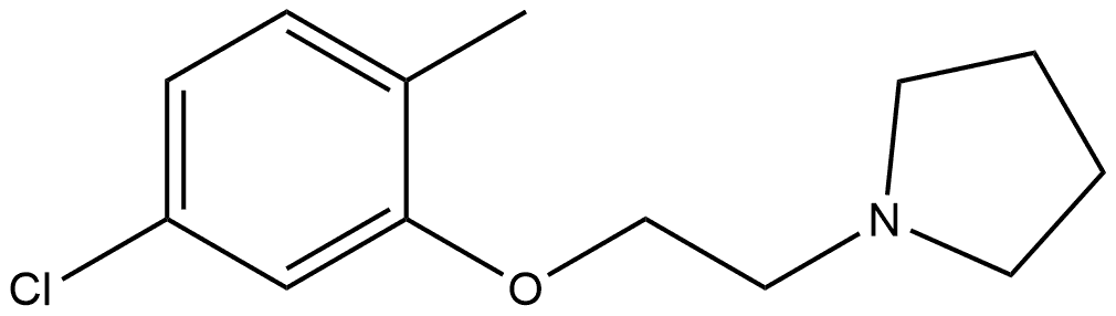 1-[2-(5-Chloro-2-methylphenoxy)ethyl]pyrrolidine Structure