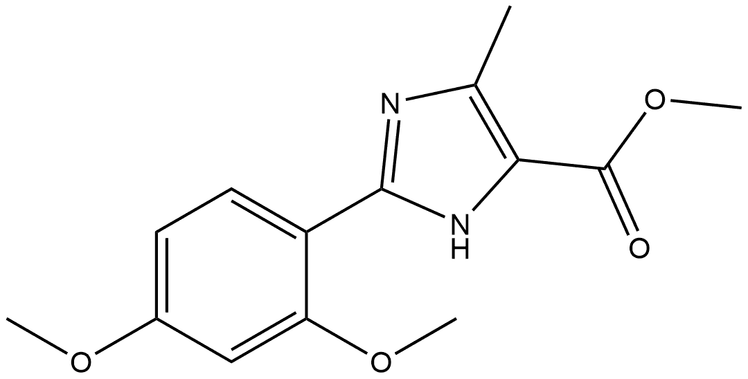 Methyl 2-(2,4-Dimethoxyphenyl)-5-methyl-1H-imidazole-4-carboxylate Structure