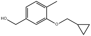 (3-(Cyclopropylmethoxy)-4-methylphenyl)methanol Structure