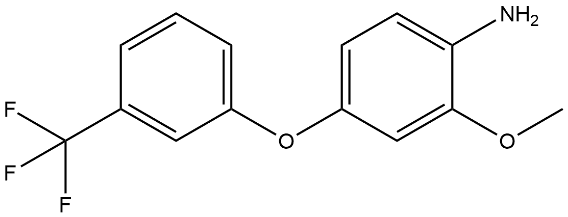 2-Methoxy-4-[3-(trifluoromethyl)phenoxy]benzenamine Structure