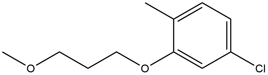 4-Chloro-2-(3-methoxypropoxy)-1-methylbenzene Structure