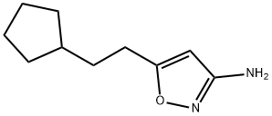 5-(2-cyclopentylethyl)-1,2-oxazol-3-amine Structure