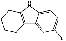 5H-Pyrido[3,2-b]indole, 2-bromo-6,7,8,9-tetrahydro- Structure