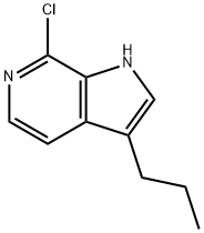 1H-Pyrrolo[2,3-c]pyridine, 7-chloro-3-propyl- Structure