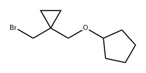 Cyclopentane, [[1-(bromomethyl)cyclopropyl]methoxy]- Structure