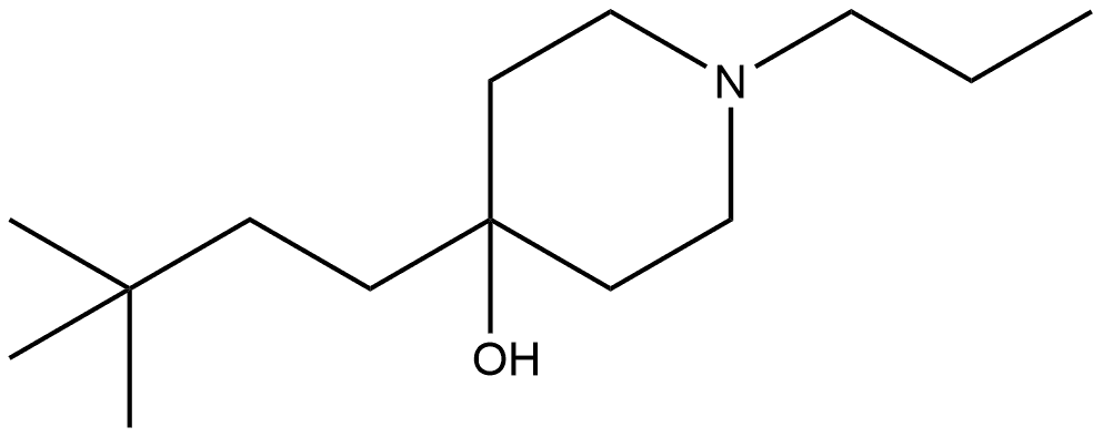 4-(3,3-Dimethylbutyl)-1-propyl-4-piperidinol Structure