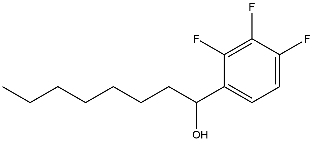 2,3,4-Trifluoro-α-heptylbenzenemethanol Structure