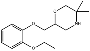 2-[(2-Ethoxyphenoxy)methyl]-5,5-dimethylmorpholine Structure