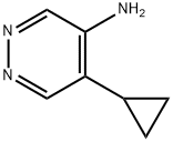 5-cyclopropylpyridazin-4-amine Structure