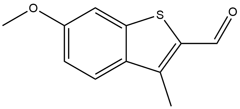 6-methoxy-3-methylbenzo[b]thiophene-2-carbaldehyde Structure