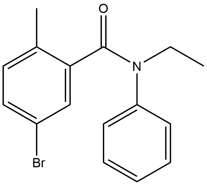 5-Bromo-N-ethyl-2-methyl-N-phenylbenzamide Structure