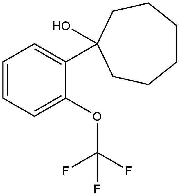 1-[2-(Trifluoromethoxy)phenyl]cycloheptanol Structure