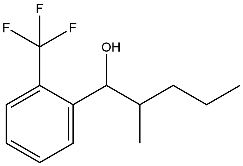 α-(1-Methylbutyl)-2-(trifluoromethyl)benzenemethanol Structure
