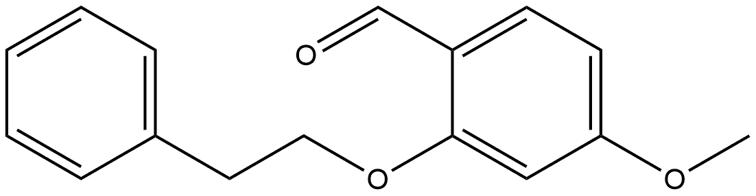 4-Methoxy-2-(2-phenylethoxy)benzaldehyde Structure