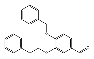 Benzaldehyde, 3-(2-phenylethoxy)-4-(phenylmethoxy)- Structure