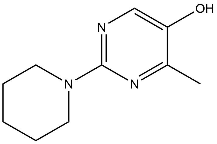 4-Methyl-2-(1-piperidinyl)-5-pyrimidinol Structure