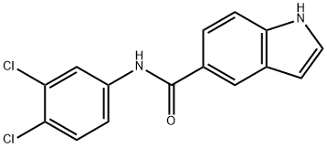 1H-Indole-5-carboxamide, N-(3,4-dichlorophenyl)- Structure