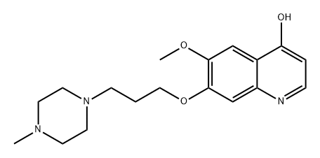 4-Quinolinol, 6-methoxy-7-[3-(4-methyl-1-piperazinyl)propoxy]- Structure