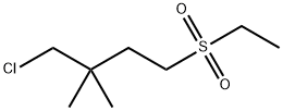 Butane, 1-chloro-4-(ethylsulfonyl)-2,2-dimethyl- Structure