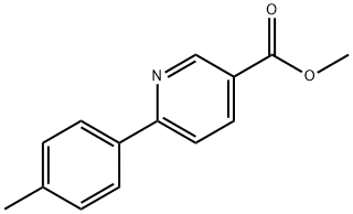 3-Pyridinecarboxylic acid, 6-(4-methylphenyl)-, methyl ester Structure