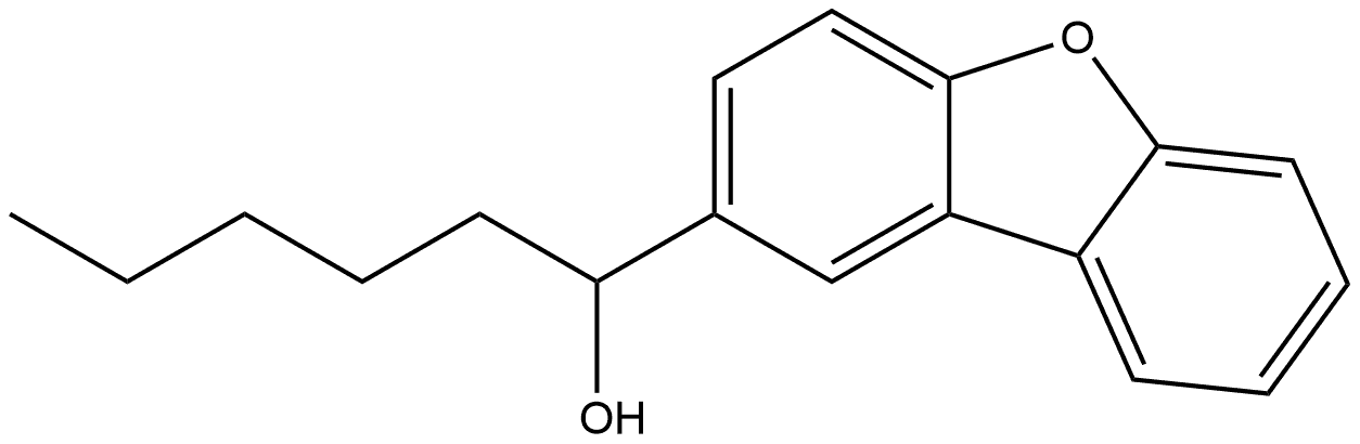 α-Pentyl-2-dibenzofuranmethanol Structure