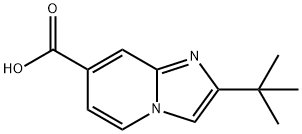 Imidazo[1,2-a]pyridine-7-carboxylic acid, 2-(1,1-dimethylethyl)- Structure