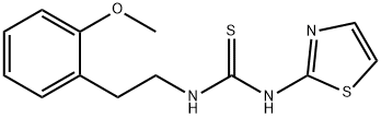 Thiourea, N-[2-(2-methoxyphenyl)ethyl]-N'-2-thiazolyl- Structure